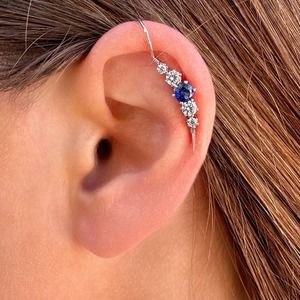 Sparkle ear cuff non pierced - Sterling Silver 925